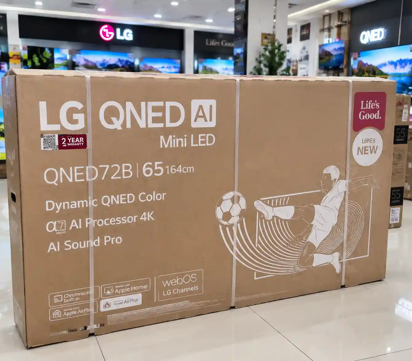 کارتن تلویزیون ال جی 65QNED72B