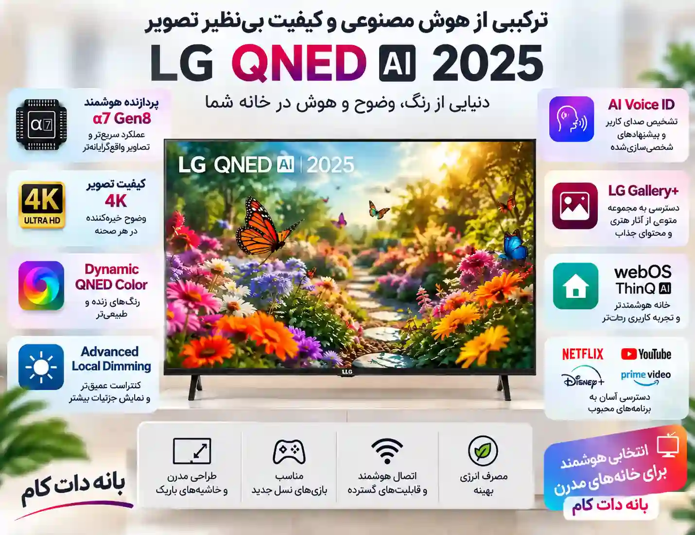 4 تلویزیون ال جی 65QNED80A خرید تلویزیون ال جی 65QNED80A
