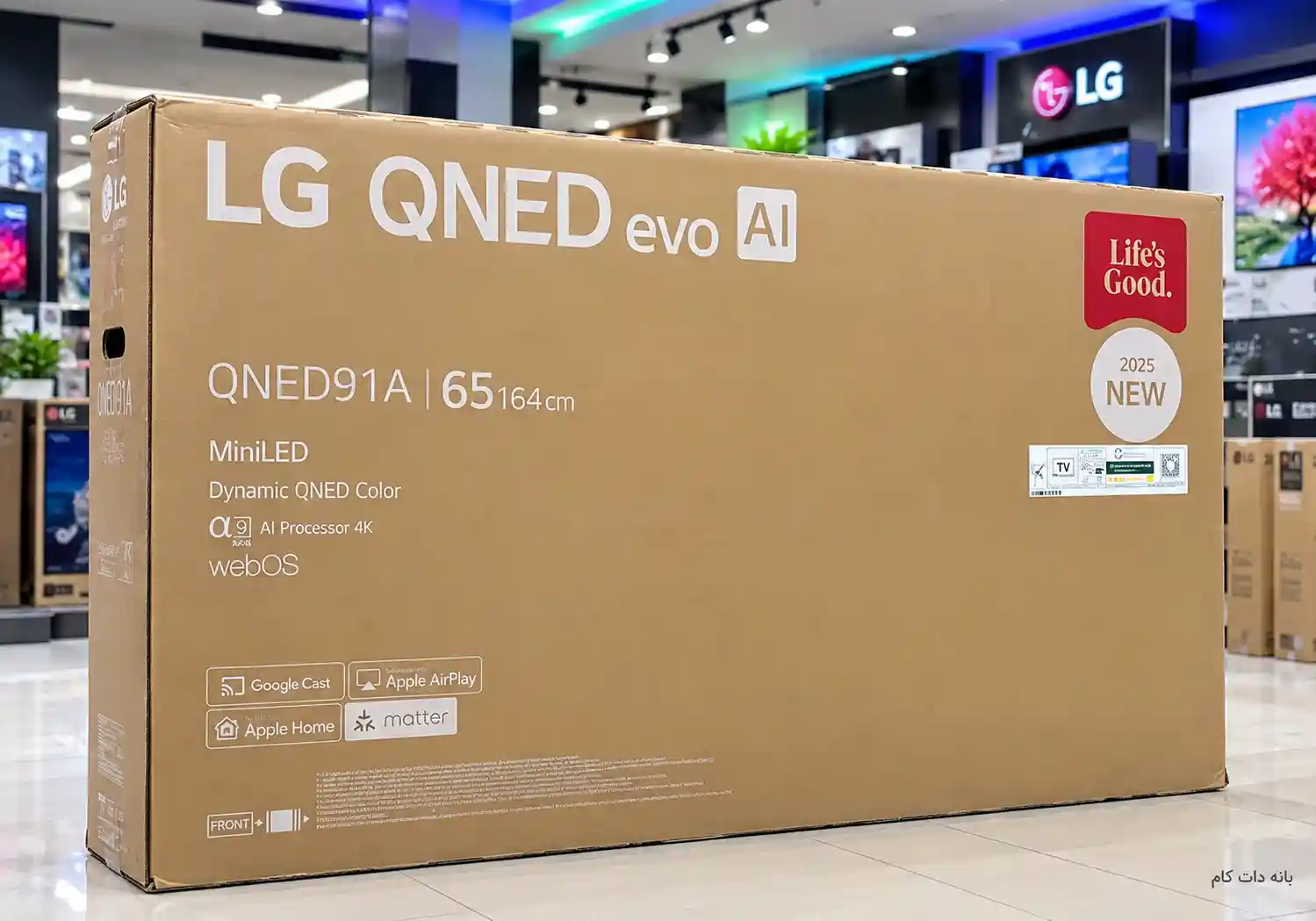 کارتن تلویزیون ال جی 65QNED91A
