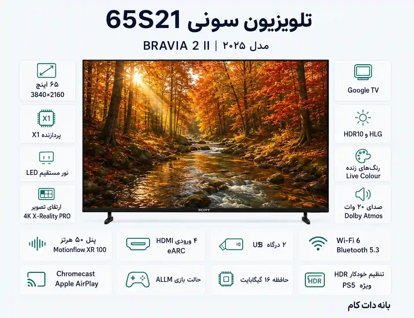  تلویزیون سونی 65S21
