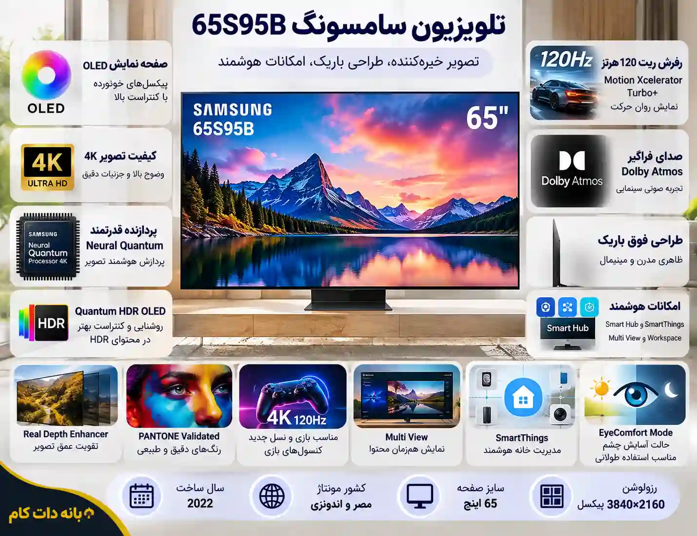 خرید تلویزیون سامسونگ 65S95B