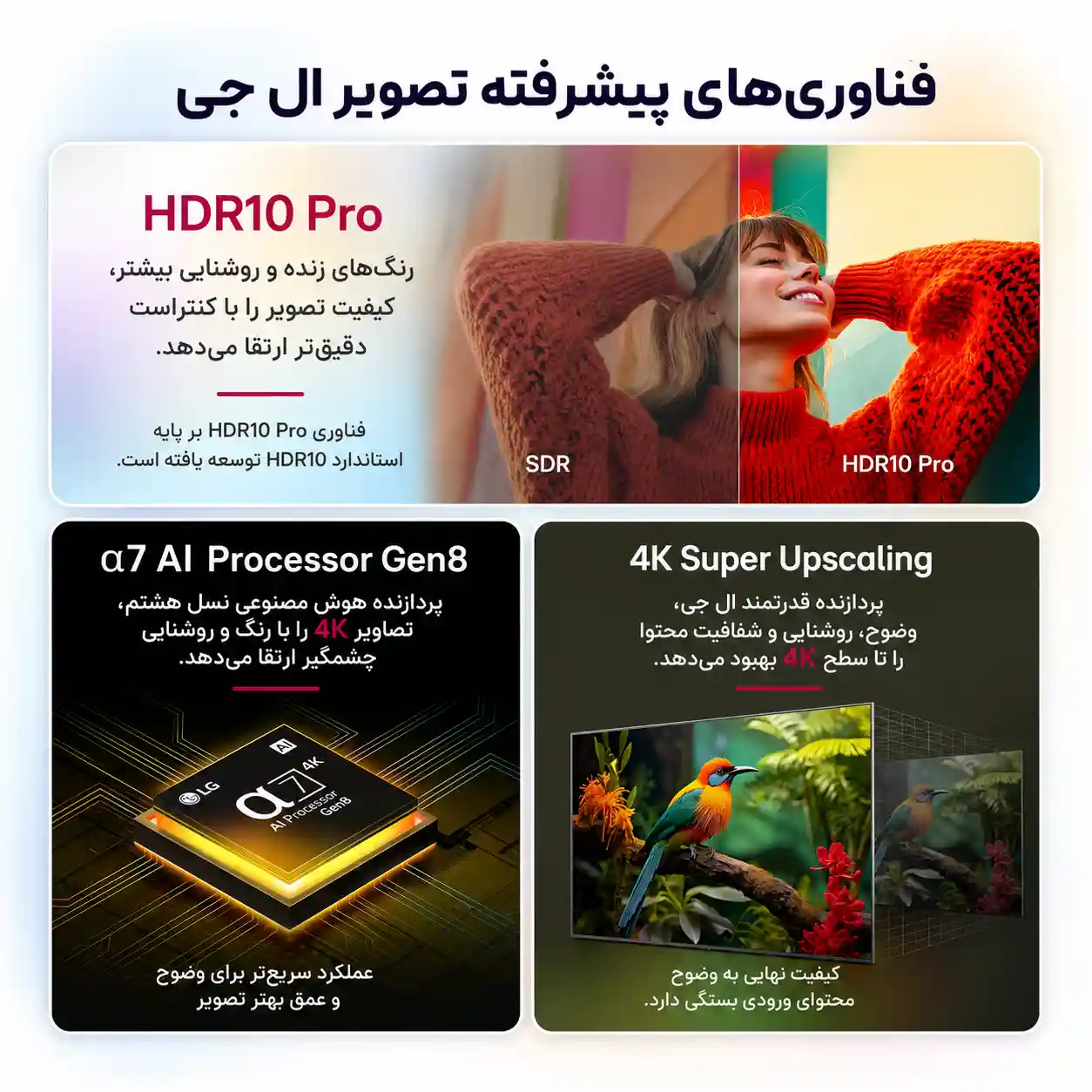 قینت تلویزیون ال جی 65UA85006