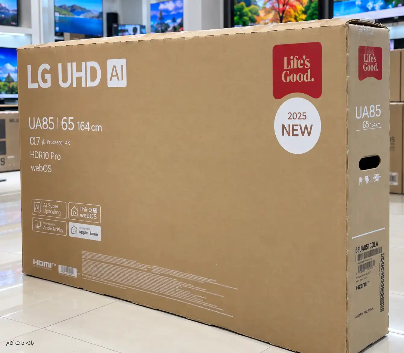 8 تلویزیون ال جی 65UA851 کارتون تلویزیون ال جی 65UA851