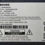 برچسب پشت تلویزیون سامسونگ 65Q60D