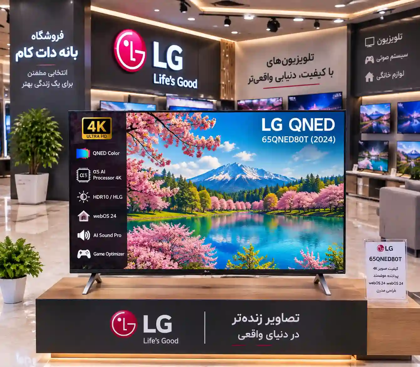 خرید تلویزیون ال جی 65QNED80T