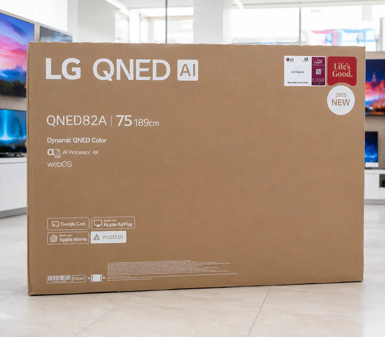 کارتن تلویزیون ال جی 75QNED82A