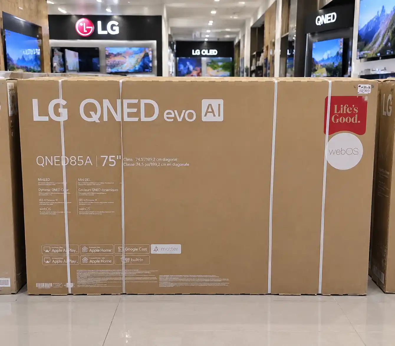 کارتن تلویزیون ال جی 75QNED85A