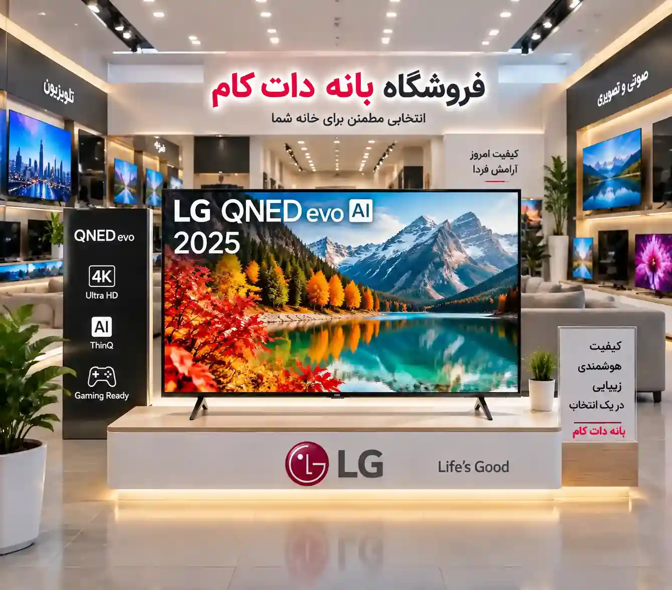خرید تلویزیون ال جی 75QNED85A