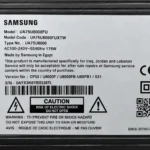 برچسب پشت تلویزیون سامسونگ 75U8000F