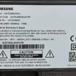 برچسب پشت تلویزیون سامسونگ 75U8000H