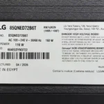برچسب پشت تلویزیون ال جی 85QNED72B