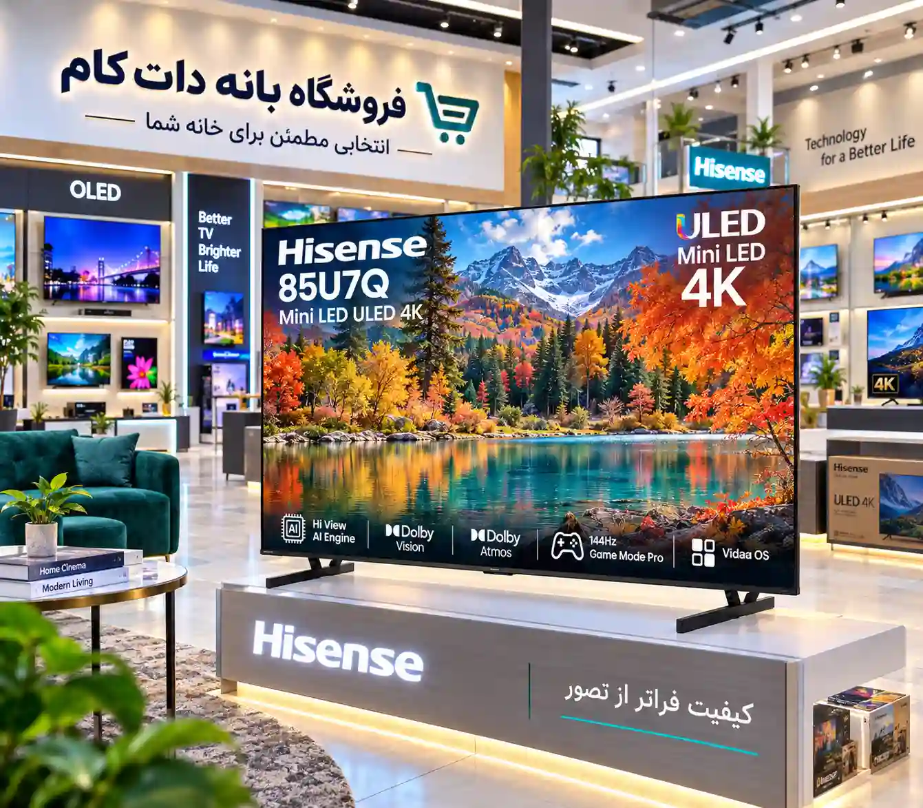خرید تلویزیون هایسنس 85U7Q