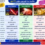 مقایسه تلویزیون سونی 98X90L