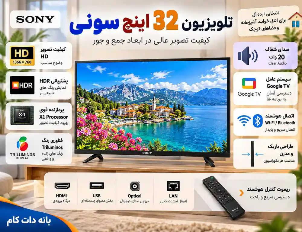 تلویزیون 32 اینچ سونی