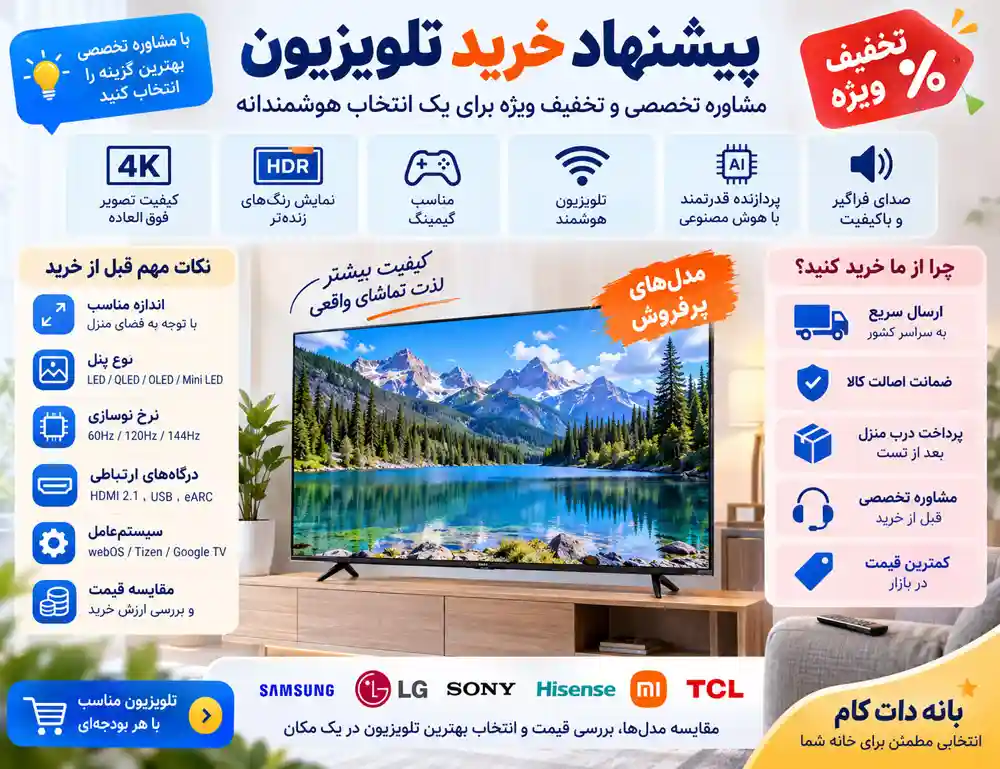 پیشنهاد خرید تلویزیون