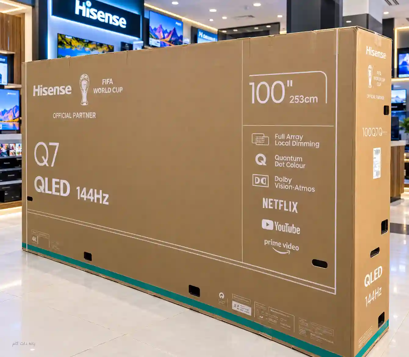 کارتن تلویزیون هایسنس 100Q7Q
