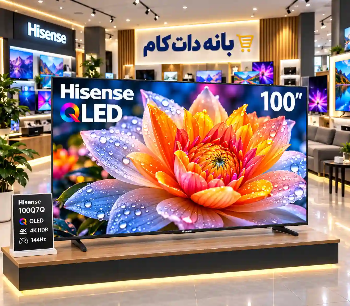 خرید تلویزیون هایسنس 100Q7Q