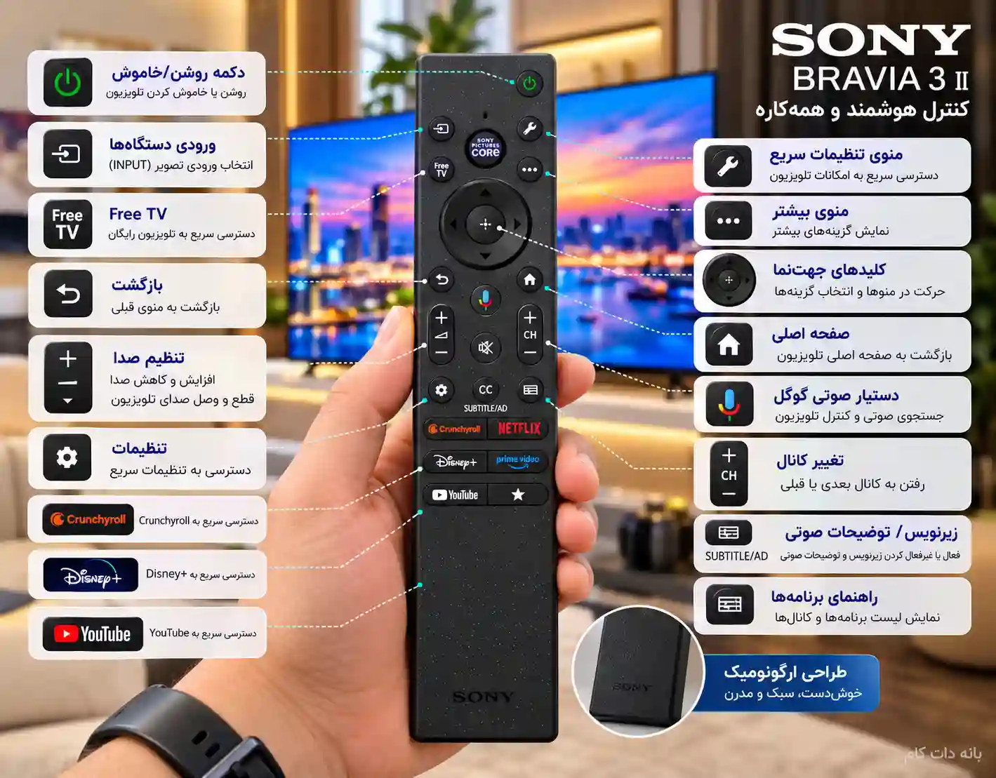 6 تلویزیون سونی 100XR30M2 خرید تلویزیون سونی 100XR30M2