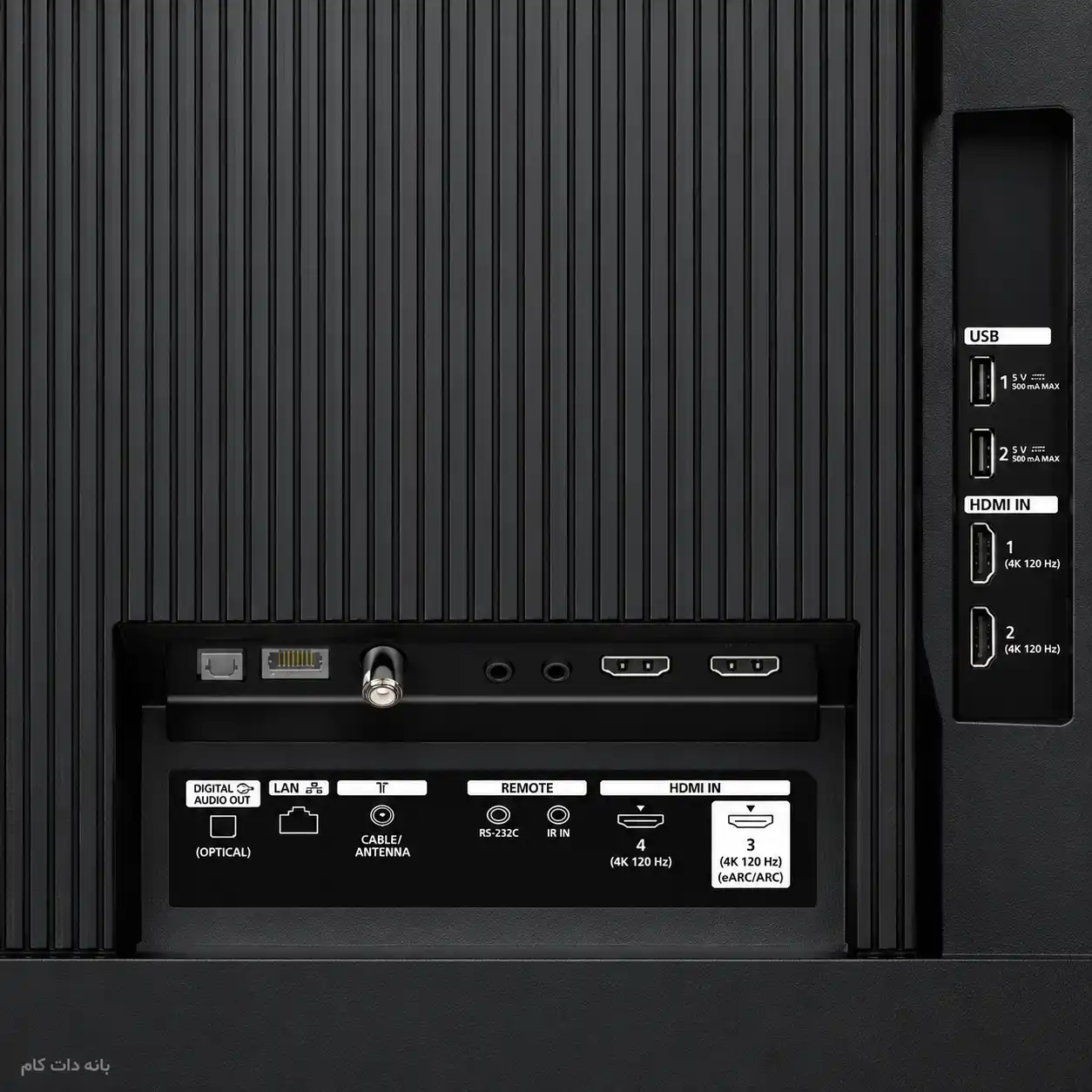 پشت تلویزیون سونی 100XR30M2