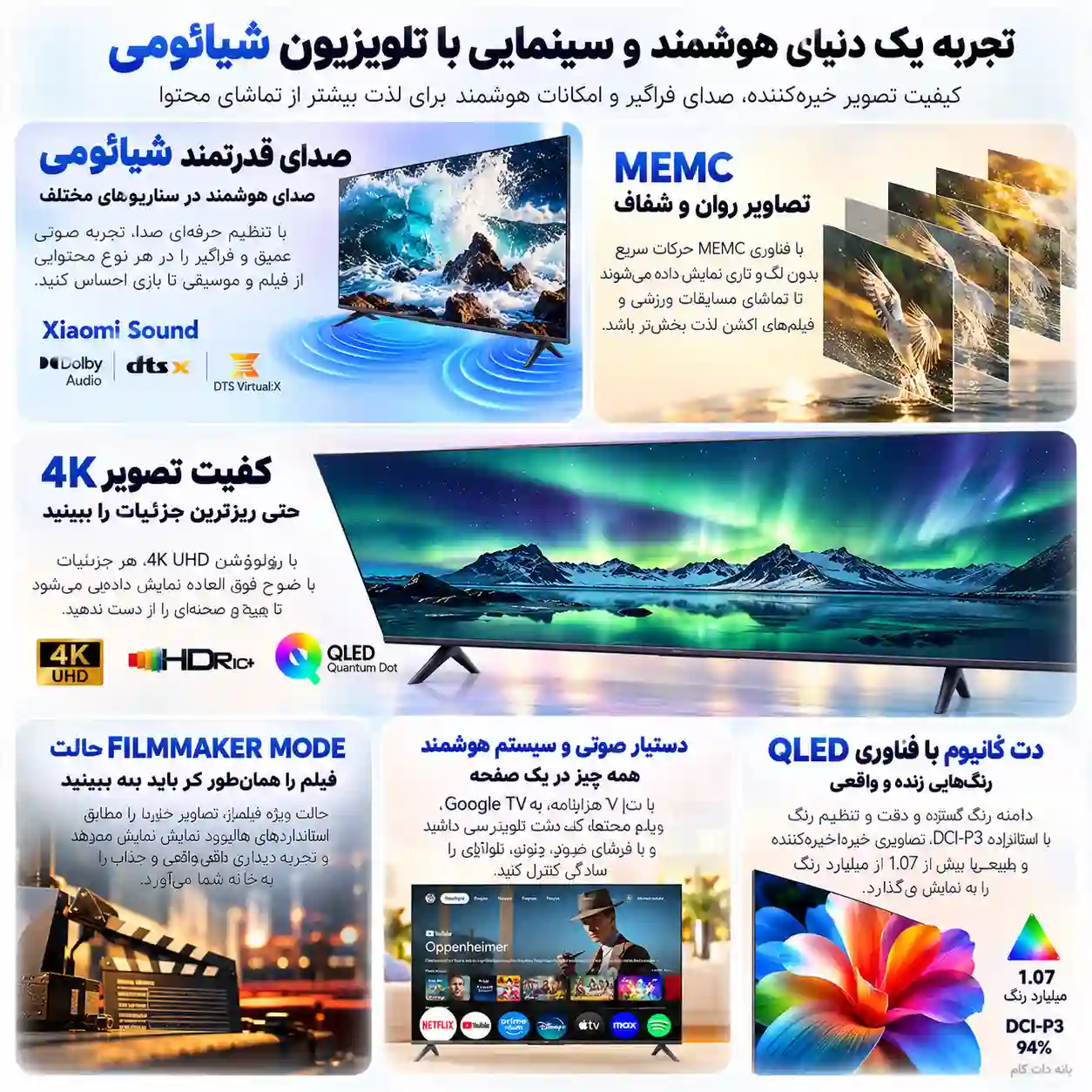 خرید تلویزیون شیائومی 43A PRO 2026