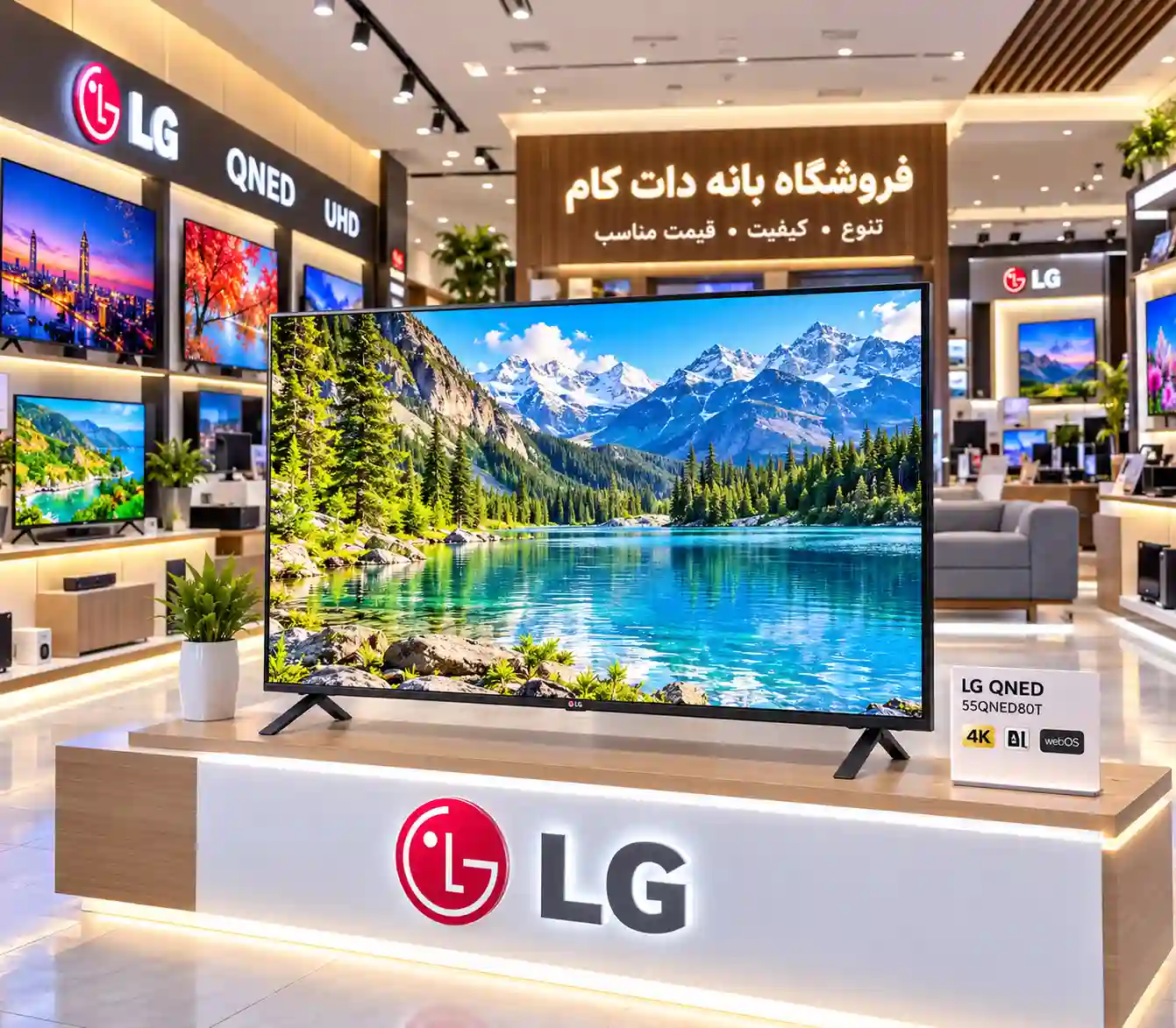 خرید تلویزیون ال جی 55QNED80T 