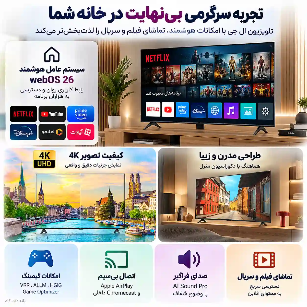 قیمت تلویزیون ال جی 65NU85CB