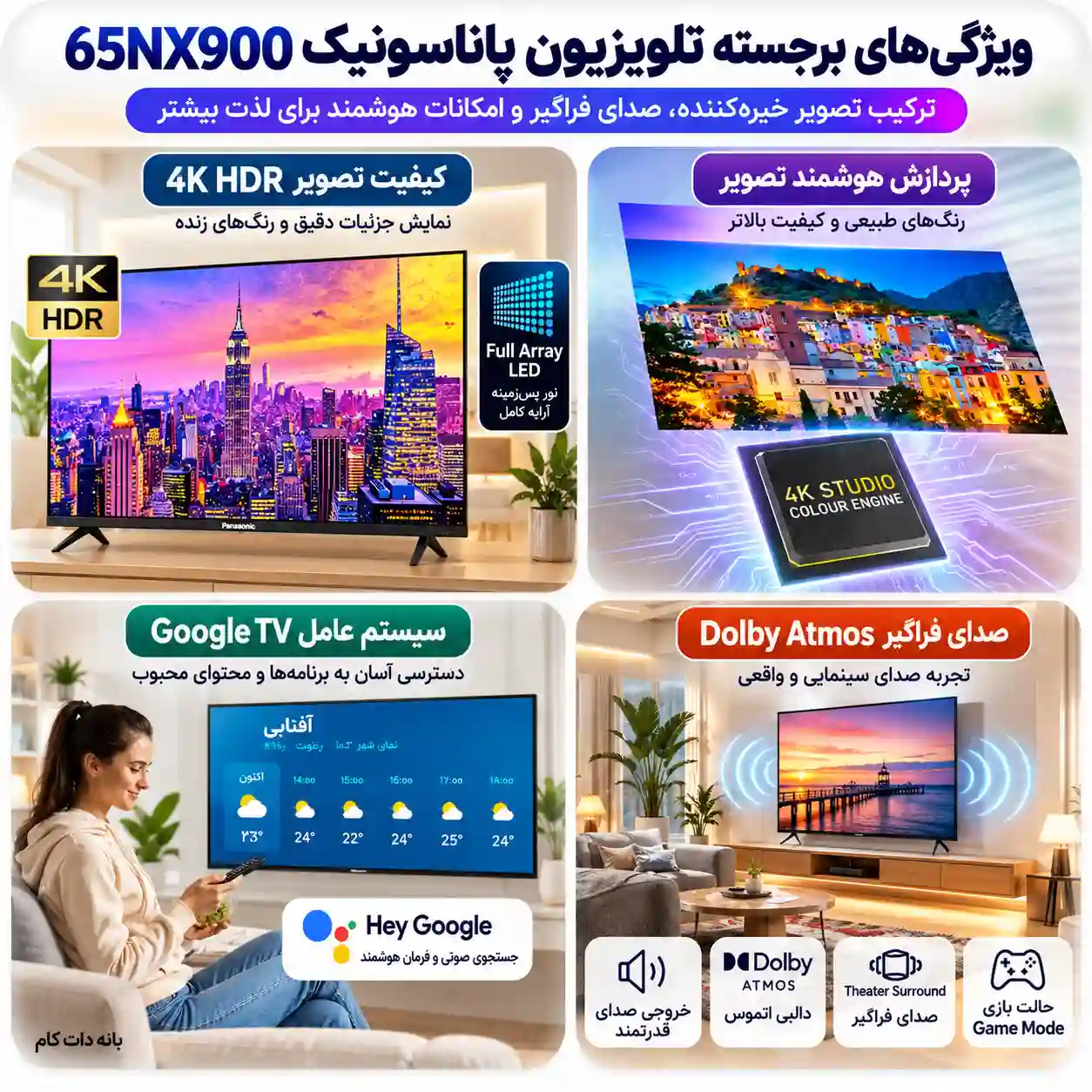 قیمت تلویزیون پاناسونیک 65NX900