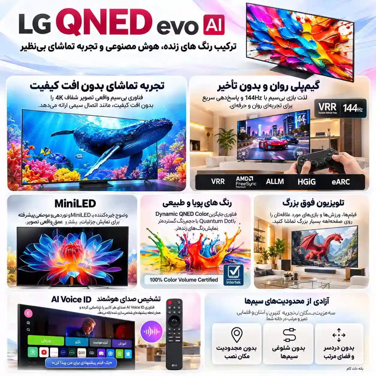 قیمت تلویزیون ال جی 65QNED9MA