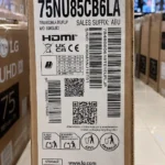 برچسب تلویزیون ال جی 75NU850C