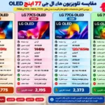 مقایسه تلویزیون ال جی 77G6 اولد