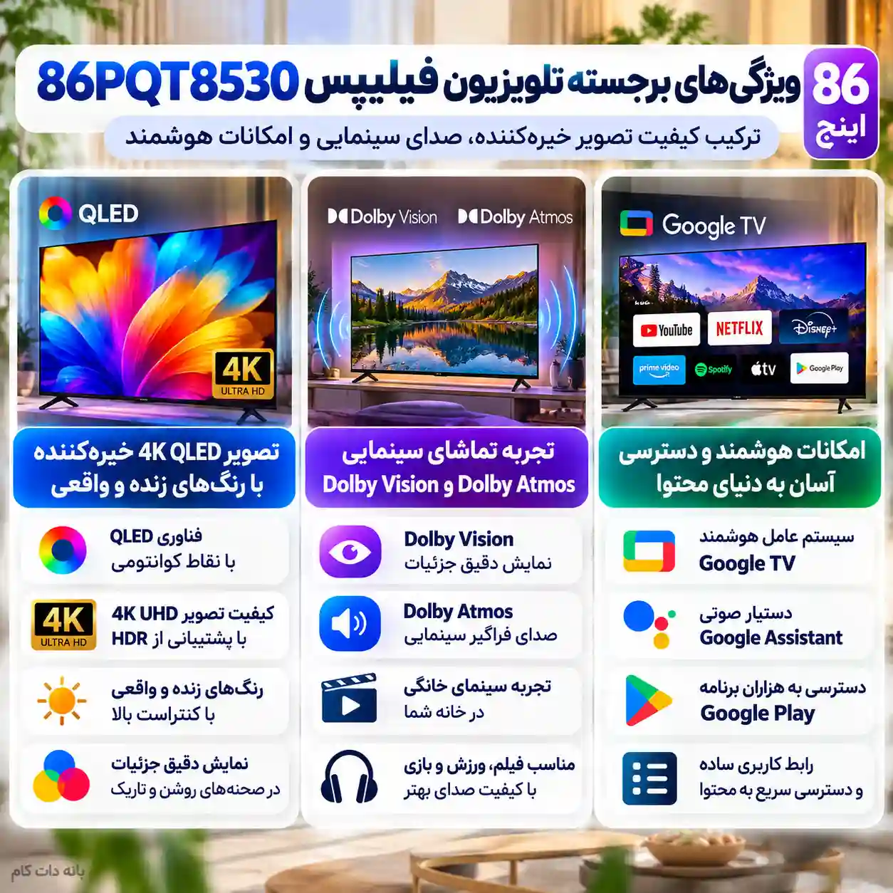 تلویزیون فیلیپس 86PQT8530