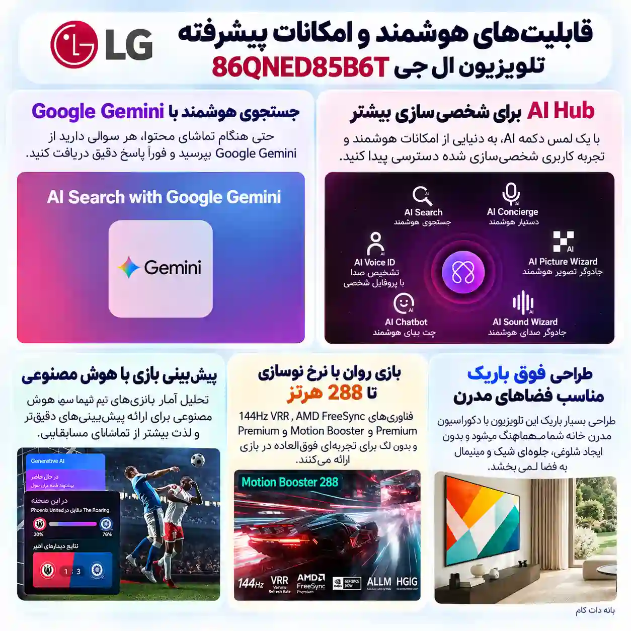 تلویزیون ال جی 86QNED85B