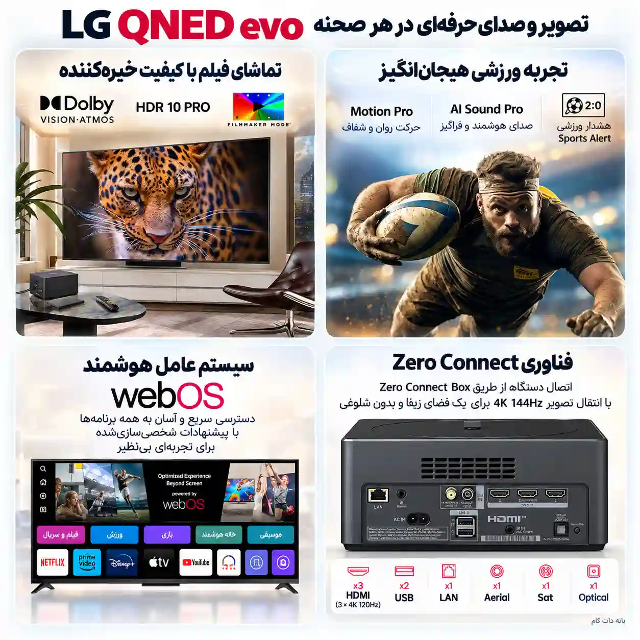 خرید تلویزیون ال جی 86QNED9MA