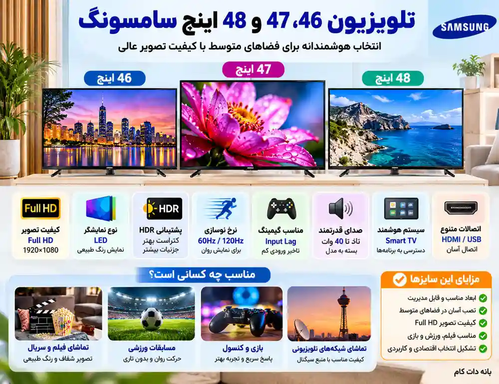 تلویزیون 48 اینچ سامسونگ
